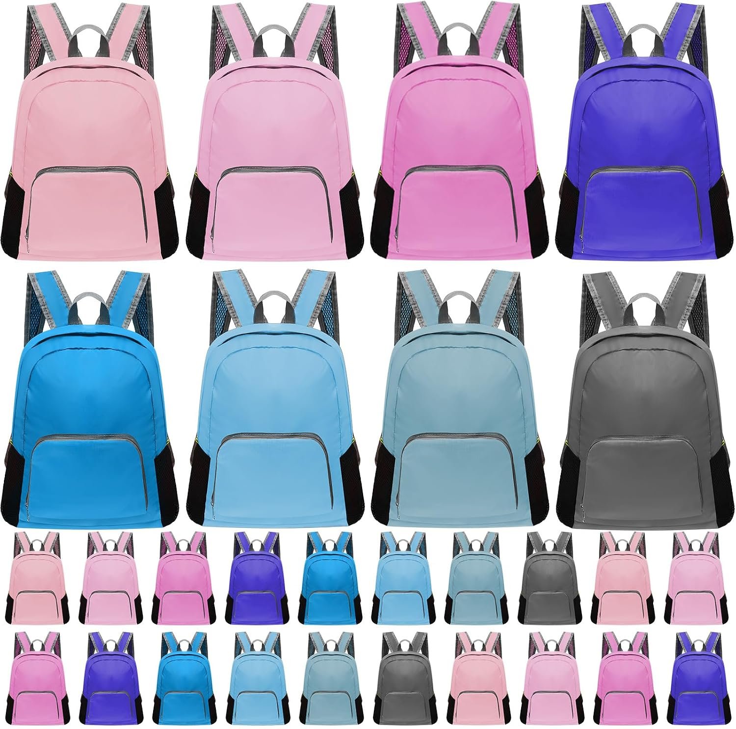Test & Avis 96 Pcs 17" Backpacks Bulk for School Kids Colorful Bookbags, Fresh Color