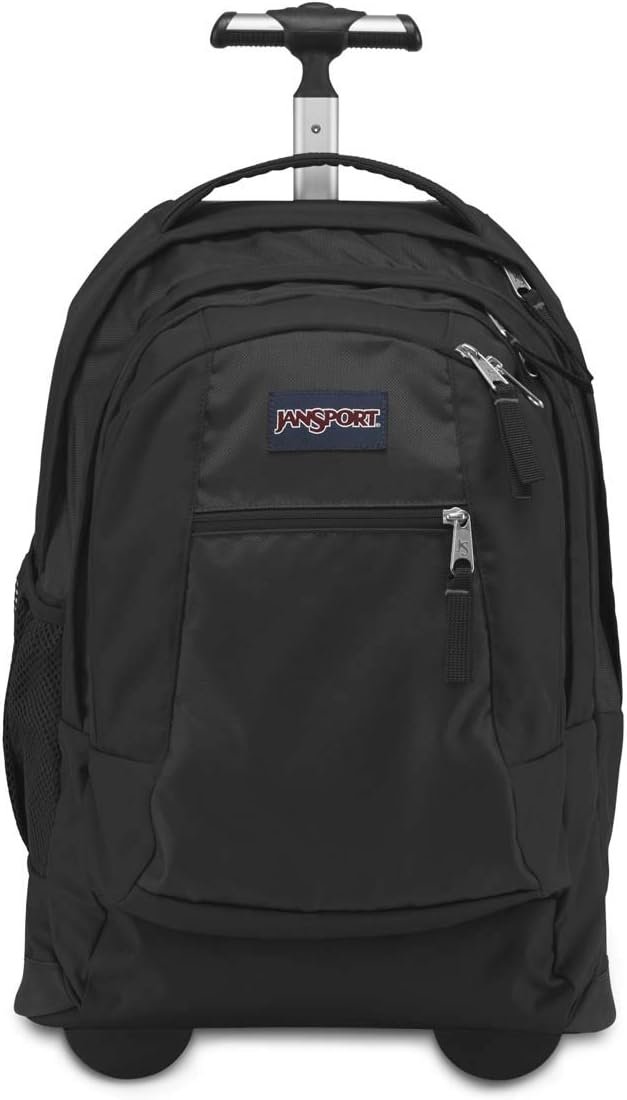 Test & Avis JanSport Driver 8 Rolling Backpack - Wheeled Travel Bag with 15-Inch Laptop Sleeve, One Size, Black
